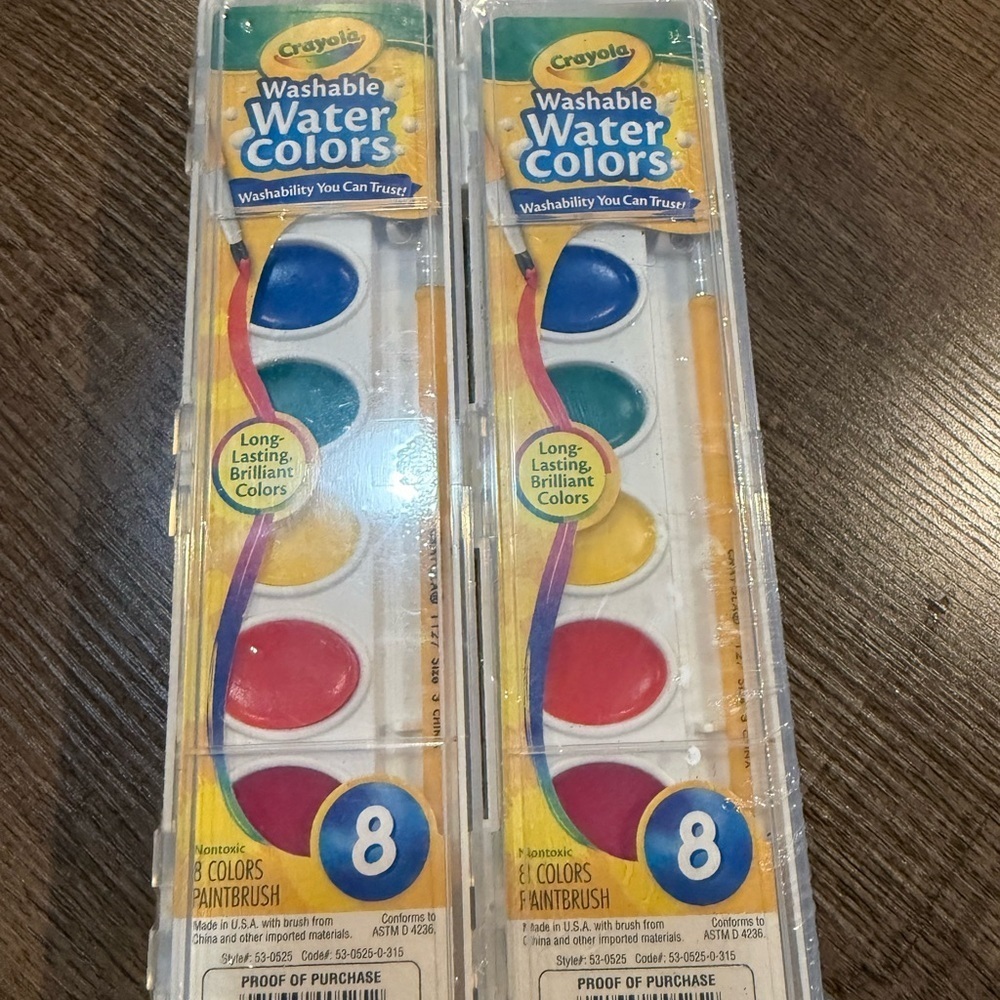 crayola  8-Color Washable Watercolors 6 Set